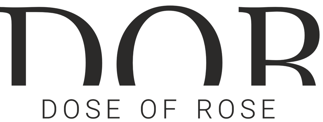 Logo of Dose of Rose on a white background